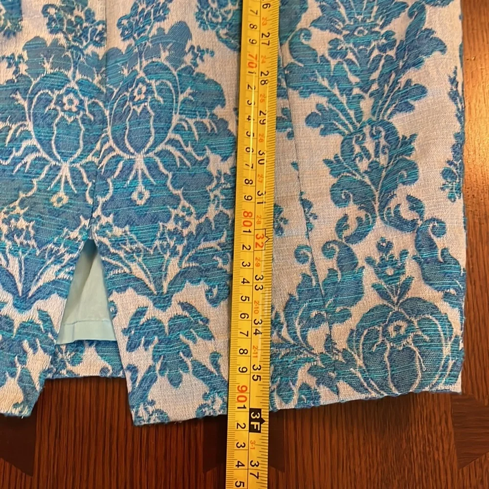 Tracy Reese dress. Tapestry Jacquard Brocade material. Size 6 Beautiful blue - Picture 11 of 11